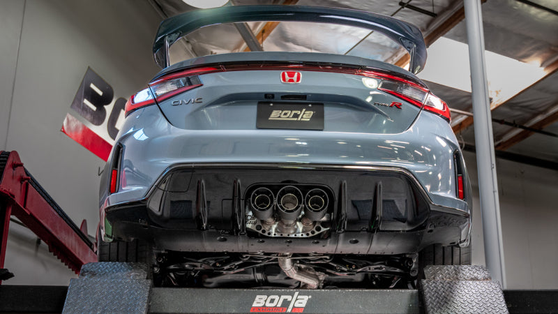 

Borla 140927CFBA - BOR140927CFBA - Borla 2023 Honda Civic Type R MT ATAK Catback Exhaust w/ 4in Black Anodized Carbon Fiber Tips - Shipped in Europe - Tuningsupply.com
