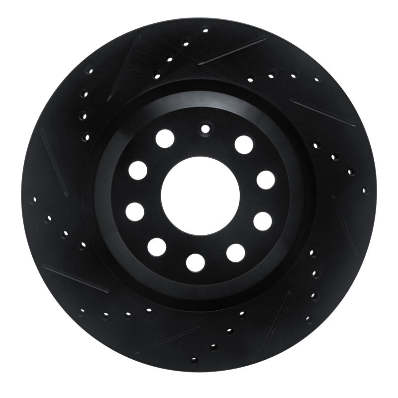 

R1 Concepts 633-74030L - RNC633-74030L - R1 15-25 Volkswagen GTI Rear Left Drilled & Slotted Black Brake Rotor - Shipped in Europe - Tuningsupply.com
