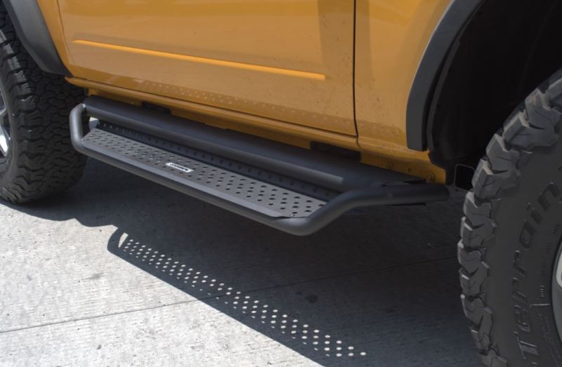 

Go Rhino  - GORD14131T - Go Rhino 2021+ Ford Bronco Dominator Extreme D1 Side Steps w/Brackets - Textured Black - Shipped in Europe - Tuningsupply.com
