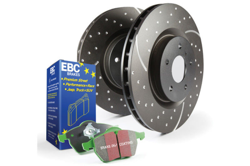 

EBC S3KF1332 - EBCS3KF1332 - EBC S3 Kits Greenstuff Pads and GD Rotors - Shipped in Europe - Tuningsupply.com

