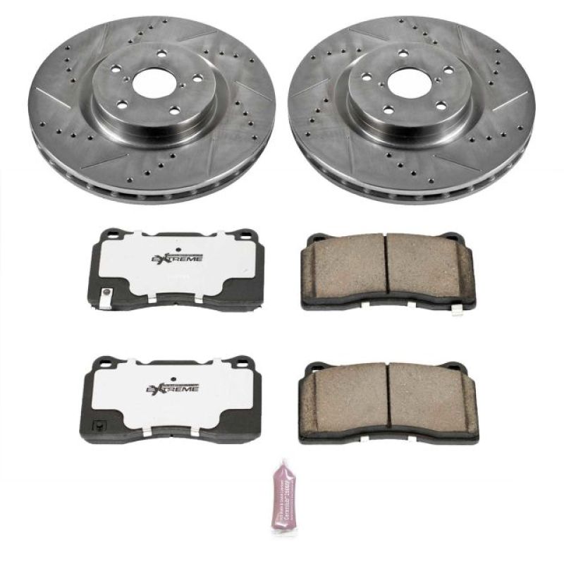 Power Stop 05-14 Subaru Impreza Front Z26 Street Warrior Brake Kit-tuningsupply.com