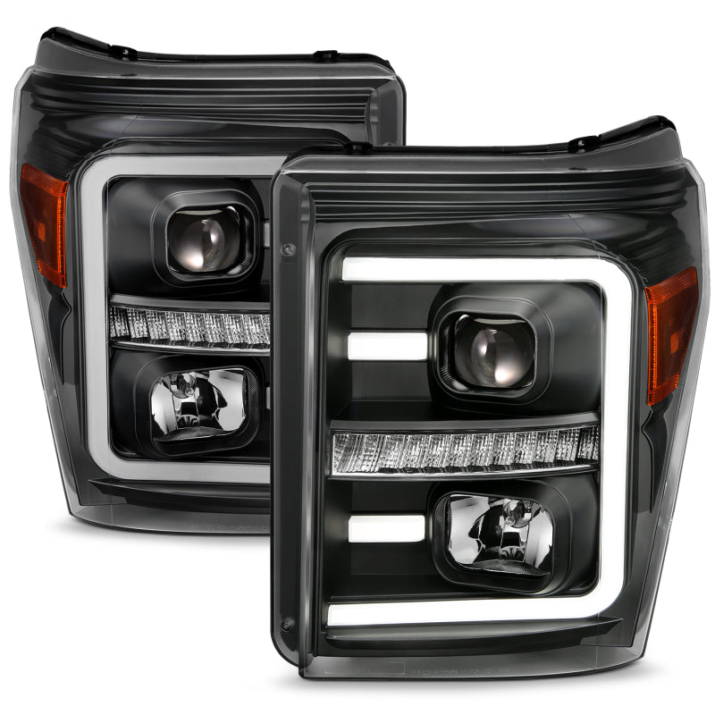 
  

ANZO  - ANZ111406 - ANZO 2011-2016 Ford F250 Projector Headlights w/ Plank Style Switchback Black w/ Amber - Shipped in Europe - Tuningsupply.com

