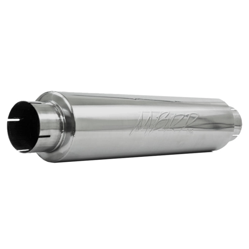 MBRP Universal Quiet Tone Muffler 4in Inlet/Outlet 24in Body 6in Dia 30in Overall T304-tuningsupply.com