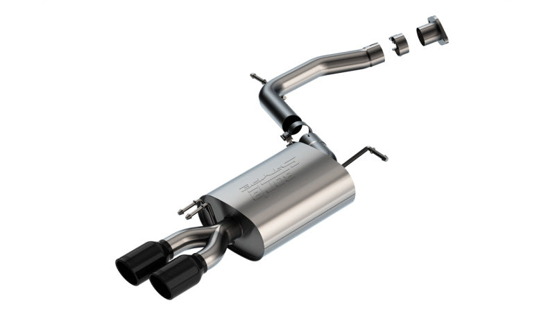 Borla 20-22 Hyundai Palisade/2023 Kia Telluride 3.8L V6 S-Type Axle-Back Exhaust w/ Black Chrome Tip-tuningsupply.com