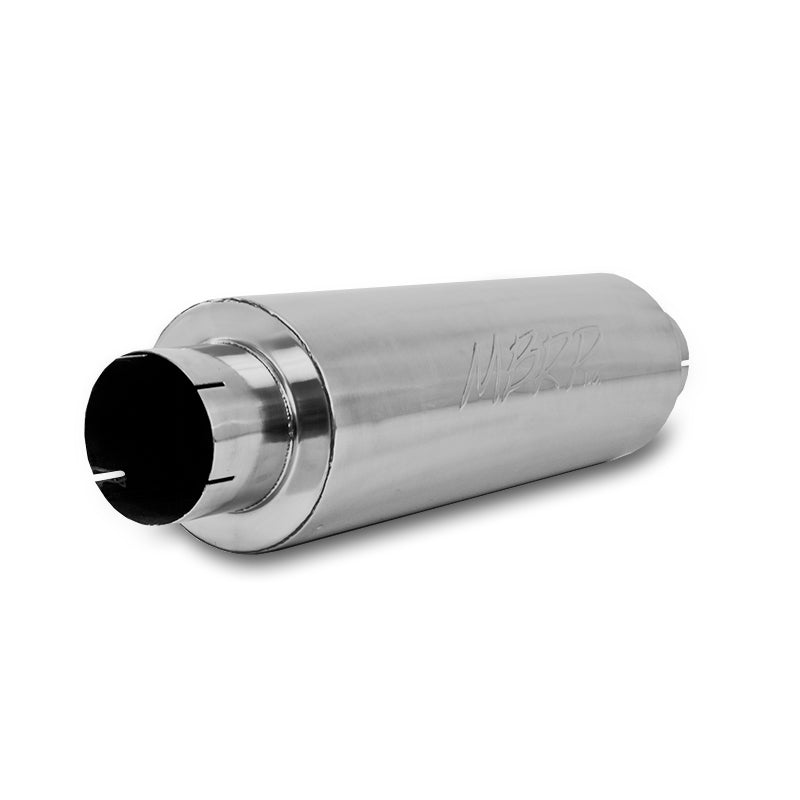 MBRP Universal Quiet Tone Muffler 5in Inlet /Outlet 8in Dia Body 31in Overall-tuningsupply.com