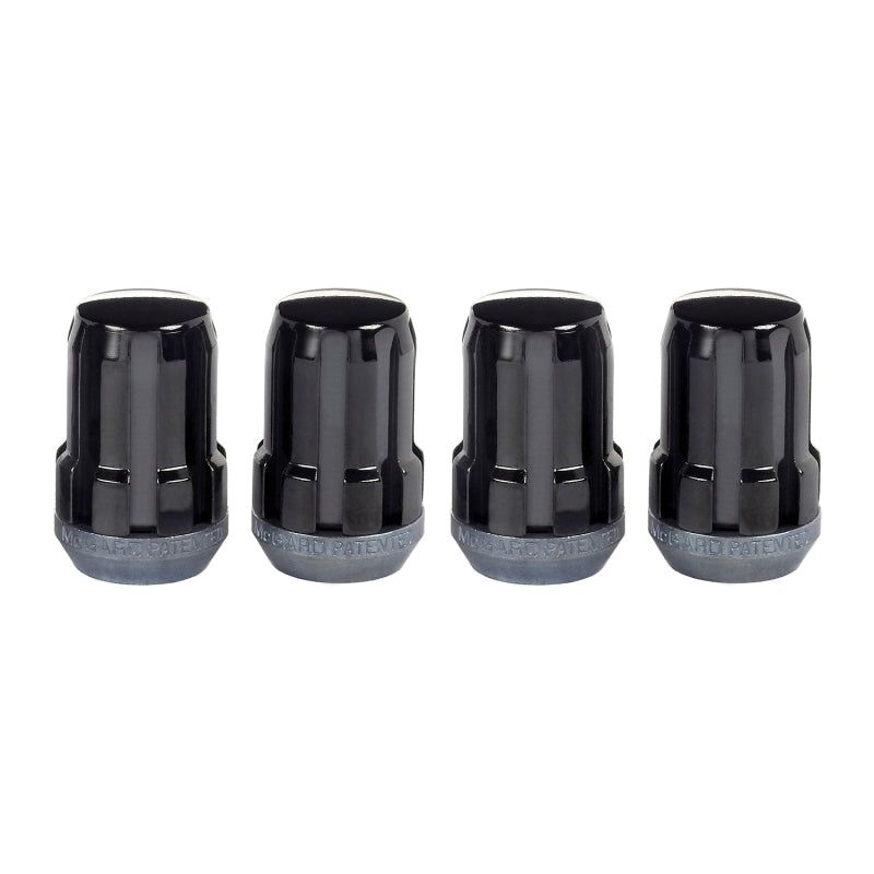 McGard SplineDrive Lug Nut (Cone Seat) M12X1.25 / 1.24in. Length (4-Pack) - Black (Req. Tool)-tuningsupply.com