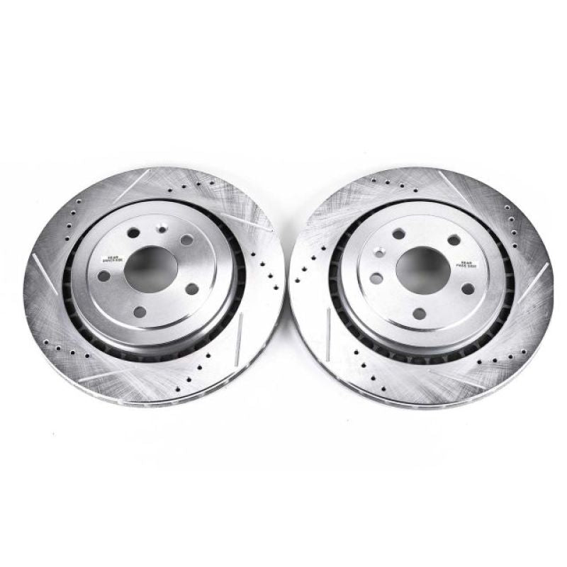 Power Stop 16-18 Cadillac ATS Rear Evolution Drilled & Slotted Rotors - Pair-tuningsupply.com