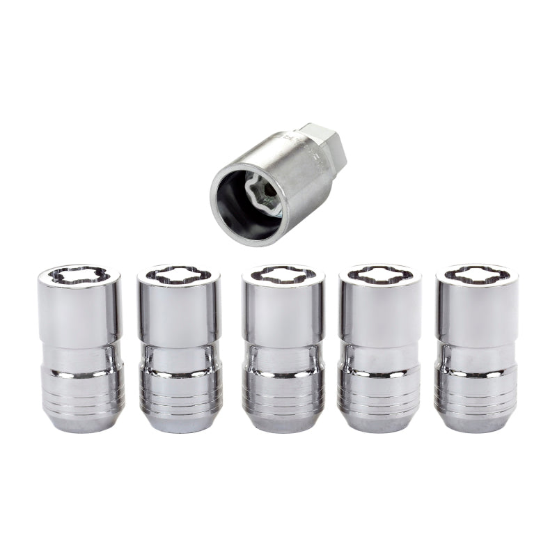 

McGard 24515 - MCG24515 - McGard Wheel Lock Nut Set - 5pk. (Cone Seat) M14X1.5 / 22mm Hex / 1.639in OAL - Chrome - Shipped in Europe - Tuningsupply.com
