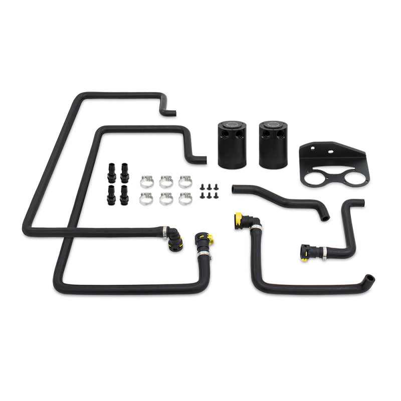 

Mishimoto MMBCC-F27T-18SBE - MISMMBCC-F27T-18SBE - Mishimoto 18+ Ford F-150 2.7L EcoBoost Baffled Oil Catch Can Kit - Clear - Shipped in Europe - Tuningsupply.com
