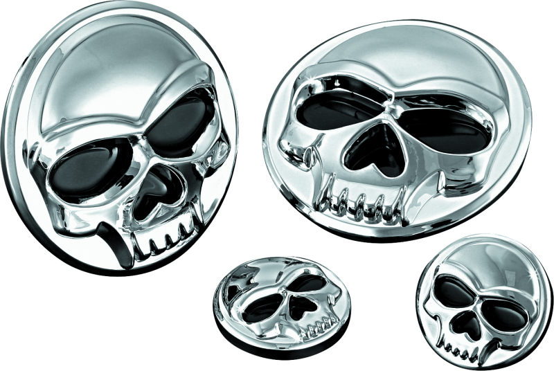 Kuryakyn Replacement Components Zombie Medallions 1in Diameter Chrome-tuningsupply.com