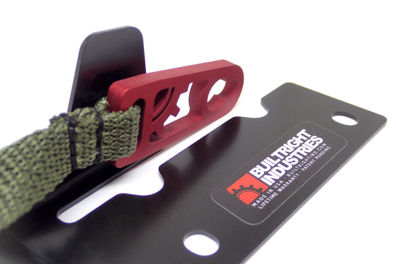 BuiltRight Industries 09-20 Ford F-150/Raptor (09-14 SuperCrew Only) Rear Seat Release - Olive Strap-tuningsupply.com