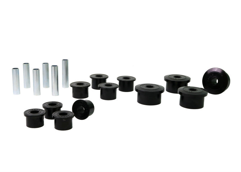 
  

Whiteline W73819 - WHLW73819 - Whiteline 1986-1999 Jeep Cherokee Spring - Eye Front/Rear And Shackle Bushing - Shipped in Europe - Tuningsupply.com

