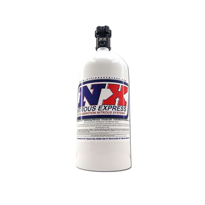 Nitrous Express 5lb Bottle w/Lightning 500 Valve (5.25 Dia x 17.64 Tall)-tuningsupply.com