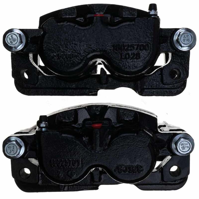 Power Stop 02-06 Cadillac Escalade Front/Rear Black Caliper - Pair w/Bracket-tuningsupply.com