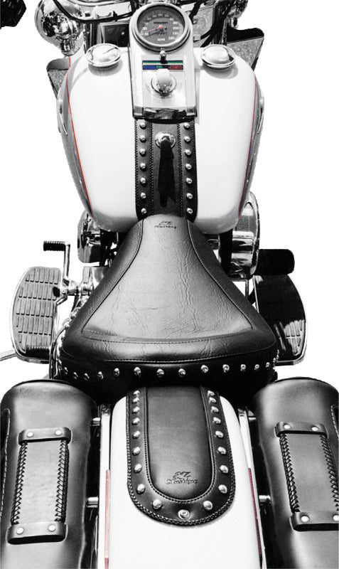 

Mustang Motorcycle 79429 - MMP79429 - Mustang 04-21 Harley Sportster 4.5 Wide Touring Solo Seat w/Driver Backrest - Black - Shipped in Europe - Tuningsupply.com

