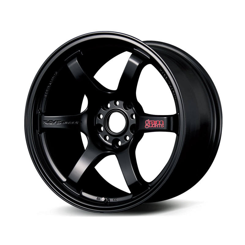 Gram Lights 57DR 18x10.5 +12 5-114.3 Semi Gloss Black Wheel-tuningsupply.com