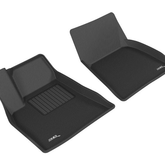 3D MAXpider 2012-2014 Tesla Model S Kagu 1st Row Floormat - Black-tuningsupply.com