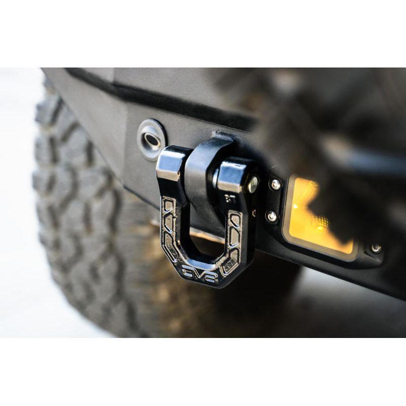 DV8 Offroad Elite Series D-Ring Shackles - Pair (Black)-tuningsupply.com