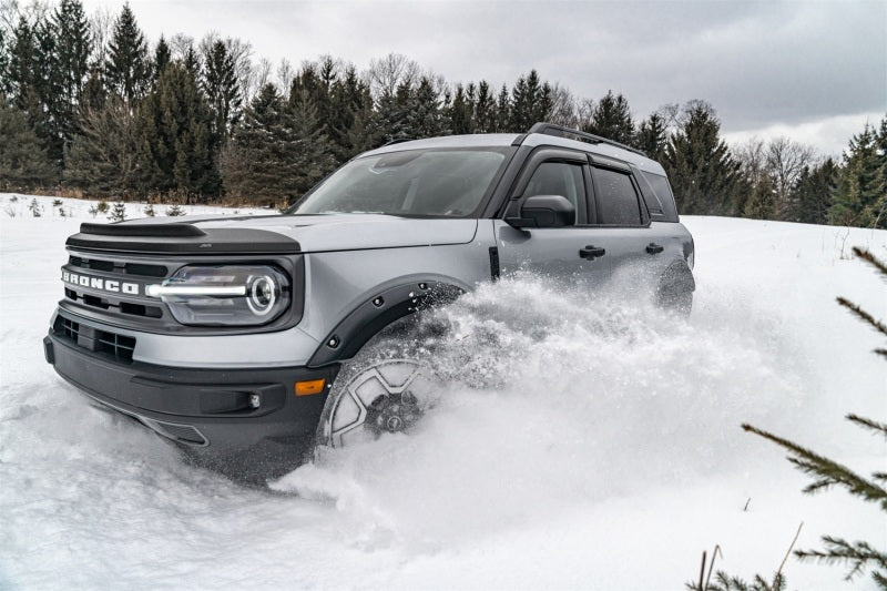 AVS 2021 Ford Bronco Sport Aeroskin II Textured Low Profile Hood Shield - Black-tuningsupply.com