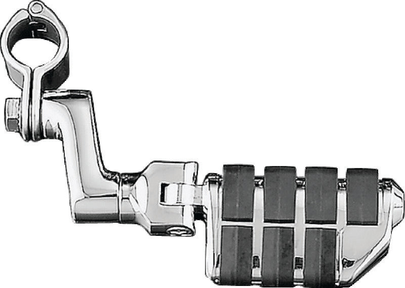 Kuryakyn Dually ISO Offset Highway Pegs With 1-1/4inch Clamp Chrome (Pair)-tuningsupply.com