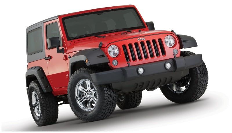 

Bushwacker  - BUS10077-02 - Bushwacker 07-18 Jeep Wrangler Pocket Style Flares 2pc - Black - Shipped in Europe - Tuningsupply.com
