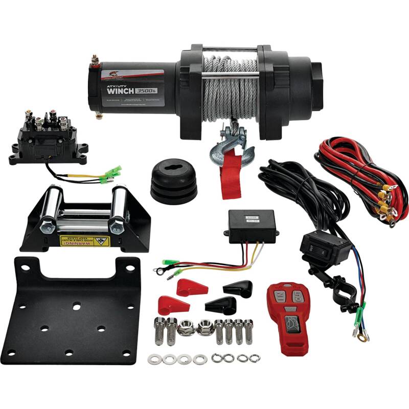 All Balls Racing 3500lb Winch - Cable-tuningsupply.com