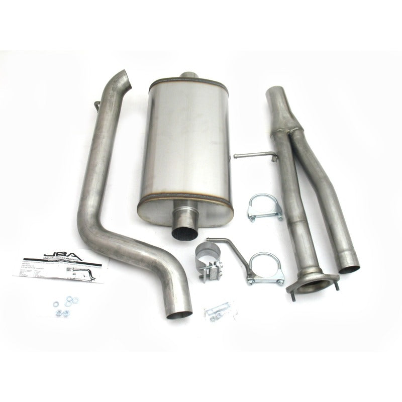 JBA 03-06 Hummer H2 6.0L 409SS Single Rear Exit Cat-Back Exhaust-tuningsupply.com