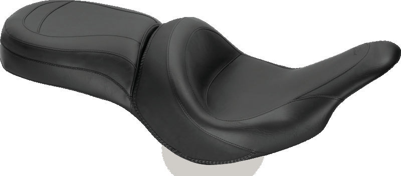 

Mustang Motorcycle 79485 - MMP79485 - Mustang 00-15 Harley Softail Std Rear Tire Wide Touring Solo Seat w/Driver Backrest w/Studs - Black - Shipped in Europe - Tuningsupply.com
