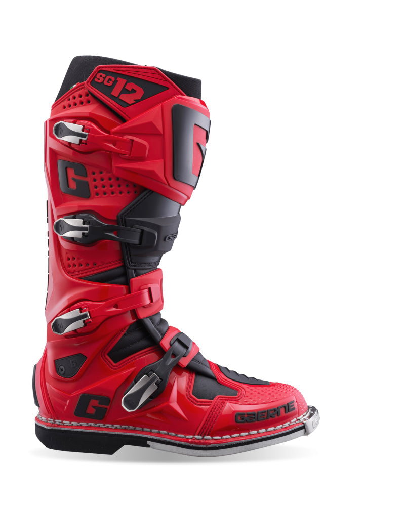 Gaerne SG12 Boot Red/Black Size - 10-tuningsupply.com