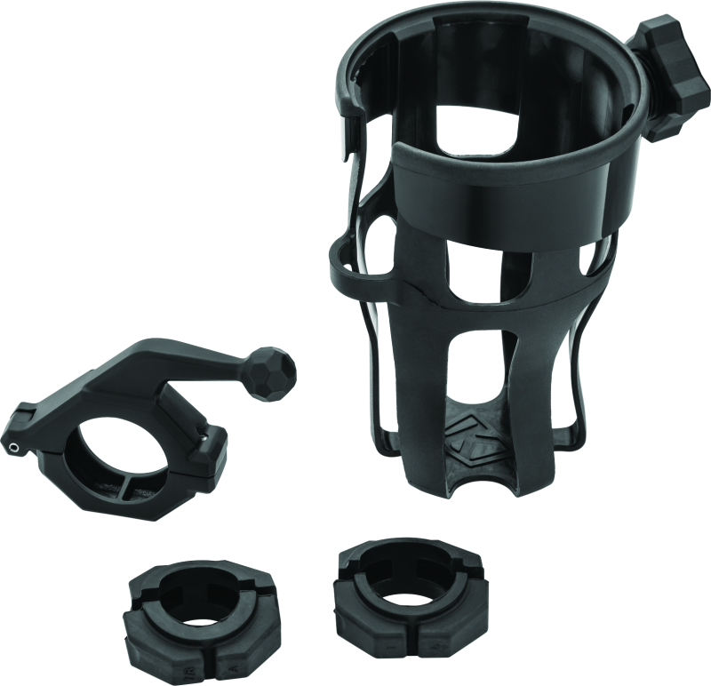 Kuryakyn Universal Reflex Drink Holder With Bar Mount Black-tuningsupply.com