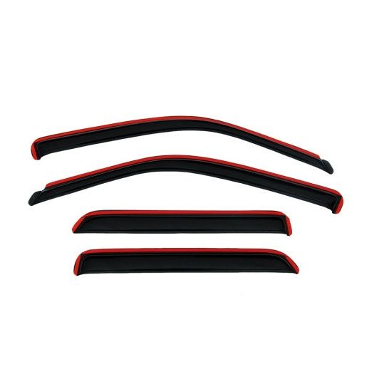 AVS 08-12 Ford Escape Ventvisor In-Channel Front & Rear Window Deflectors 4pc - Smoke-tuningsupply.com