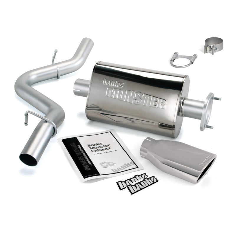 

Banks Power 51314 - GBE51314 - Banks Power 04-06 Jeep 4.0L Wrangler Monster Exhaust System - SS Single Exhaust w/ Chrome Tip - Shipped in Europe - Tuningsupply.com
