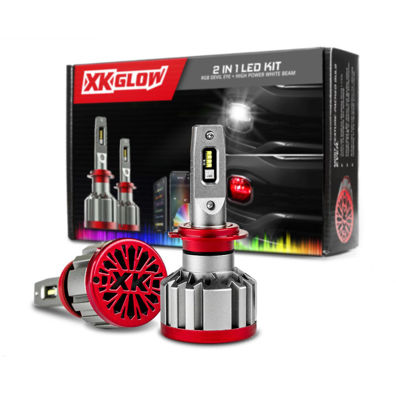 

XKGLOW XK045004-HB4 - XKGXK045004-HB4 - XK Glow RGB 2In1 LED Headlight Bulb Million Color XKCHROME App RGB/LED Headlight Kit - 2x HB4 - Shipped in Europe - Tuningsupply.com
