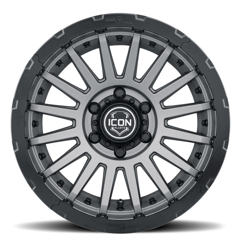 ICON Recon Pro 17x8.5 6x5.5 0mm Offset 4.75in BS 106.1mm Bore Charcoal Wheel-tuningsupply.com