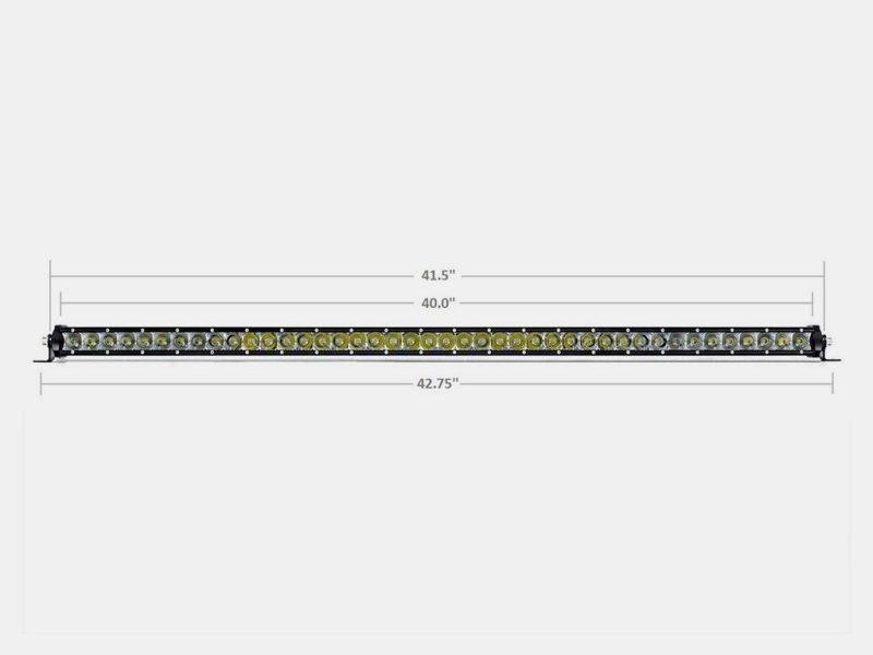 Cali Raised 42 Slim Single Row Led Bar Amber-tuningsupply.com