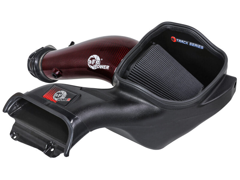 aFe 23-24 Ford F150 Raptor R Supercharged Red Carbon Track Series Air Intake w/ P5R Filter (MOQ 24)-tuningsupply.com