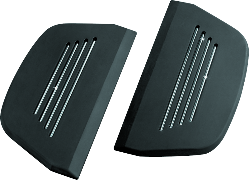 Kuryakyn Premium Passenger Board Inserts 86-Up Touring Models Black-tuningsupply.com