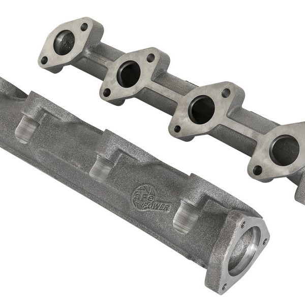 aFe BladeRunner Ported Ductile Iron Exhaust Manifold 08-10 Ford Diesel Trucks V8 6.4L (td)-tuningsupply.com