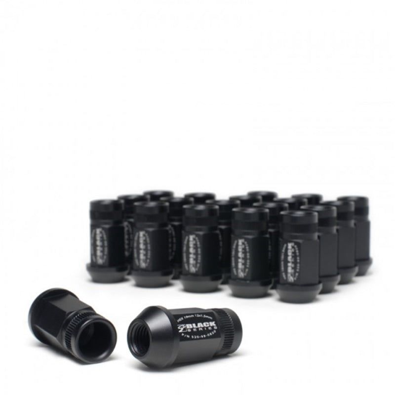 Skunk2 12 x 1.5 Forged Lug Nut Set (Black Series) (16 Pcs.)-Lug Nuts-Skunk2 Racing-SKK520-99-0853-SMINKpower Performance Parts