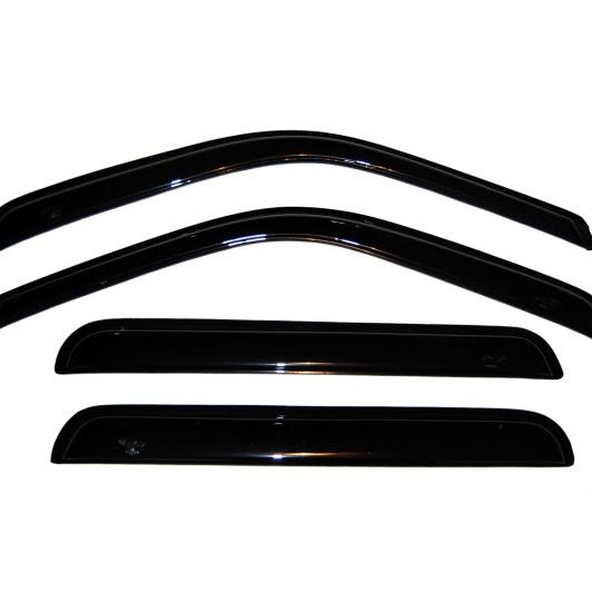 AVS 03-05 Ford Excursion Ventvisor Outside Mount Window Deflectors 4pc - Smoke-tuningsupply.com