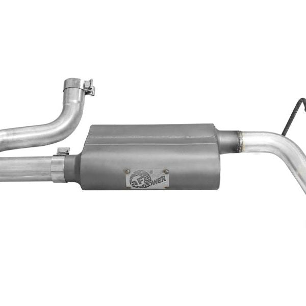 aFe Scorpion 2-1/2in Alum Steel Axle-Back Exhaust w/Polished Tip 07-18 Jeep Wrangler JK V6-3.6/3.8L-tuningsupply.com