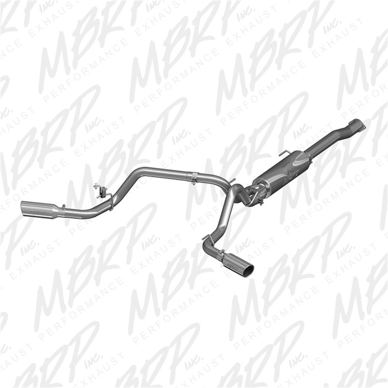 MBRP 2016 Toyota Tacoma 3.5L EC/CC Cat Back Dual Split Exit T409 Exhaust-tuningsupply.com