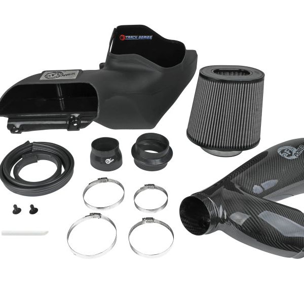 aFe 17-20 Ford F-150/Raptor Track Series Carbon Fiber Cold Air Intake System With Pro DRY S Filters-tuningsupply.com