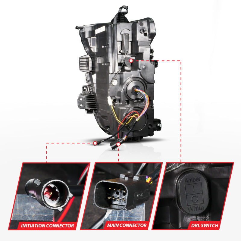 

ANZO 111619X-L - ANZ111619X-L - ANZO Z-Series 20-23 Chevy Silverado 2500/3500 Z-Series Full LED Proj Headlights Black - Driver Side - Shipped in Europe - Tuningsupply.com
