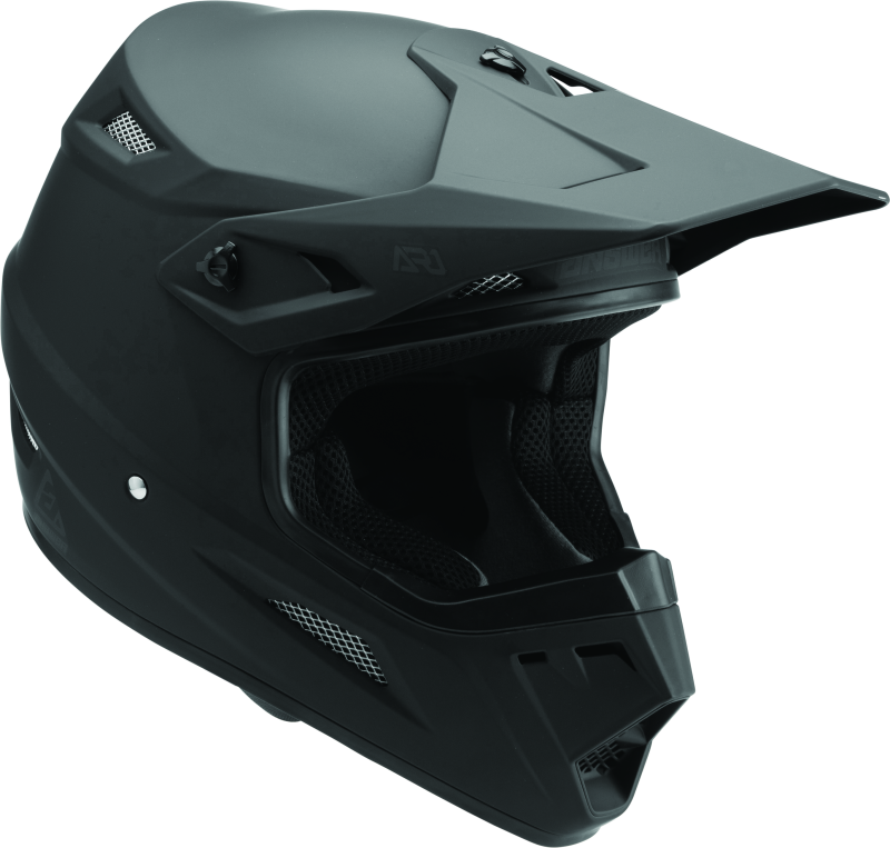 Answer AR1 Solid Helmet Matte Black Youth - Medium-tuningsupply.com