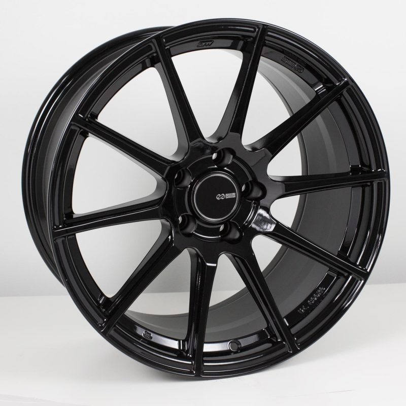 Enkei TS10 18x8 5x112 45mm Offset 72.6mm Bore Black Wheel-tuningsupply.com