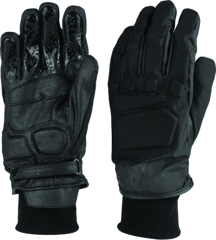 FIRSTGEAR Thermodry Short Gloves Black - Large-tuningsupply.com