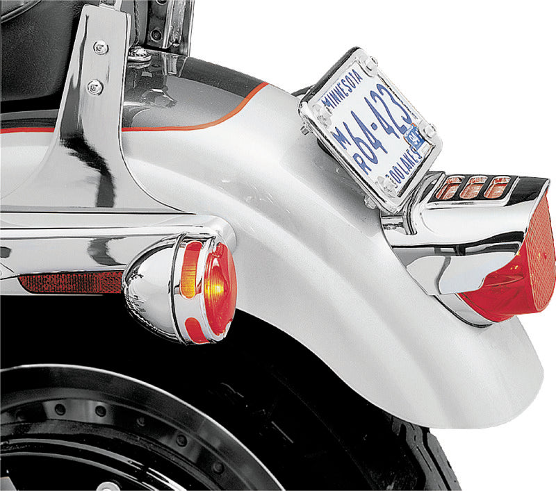 Kuryakyn Tail Lamp Visor With Slots Chrome-tuningsupply.com