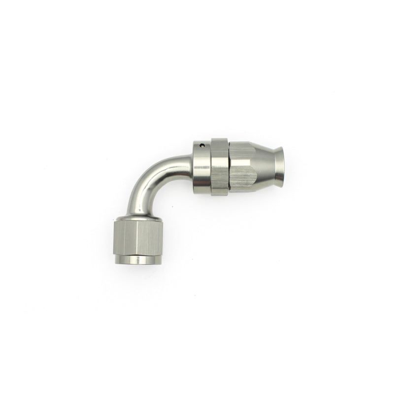 DeatschWerks 8AN Female Swivel 90-Degree Hose End PTFE (Incl. 1 Olive Insert)-tuningsupply.com