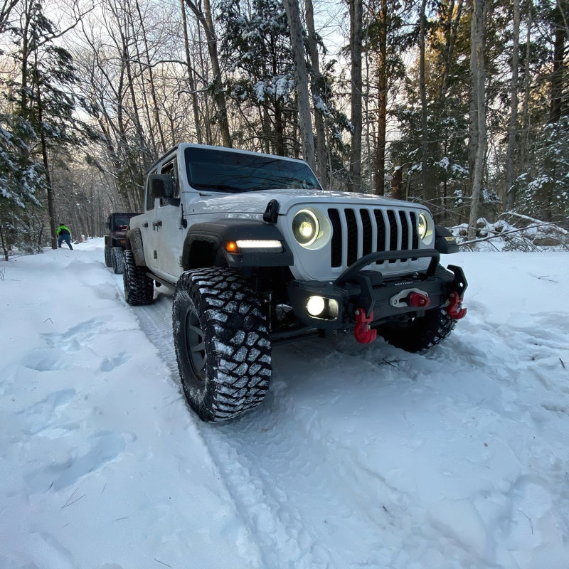 Oracle Oculus Bi-LED Projector Headlights for Jeep JL/Gladiator JT - Matte Blk - 5500K SEE WARRANTY-tuningsupply.com